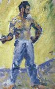 Paul Signac boules player painting